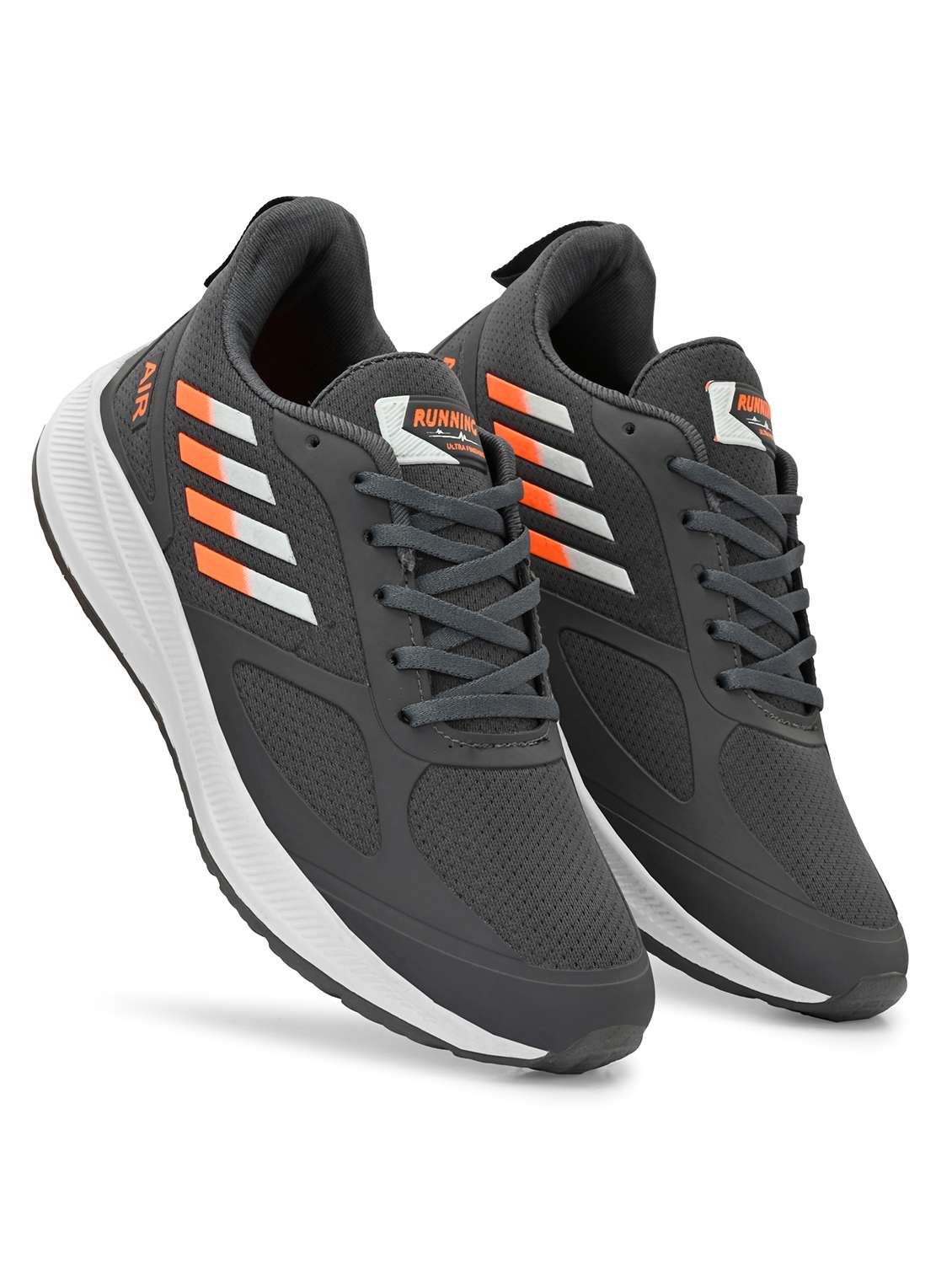 men grey lace up sport shoe - 22142707 -  Standard Image - 2