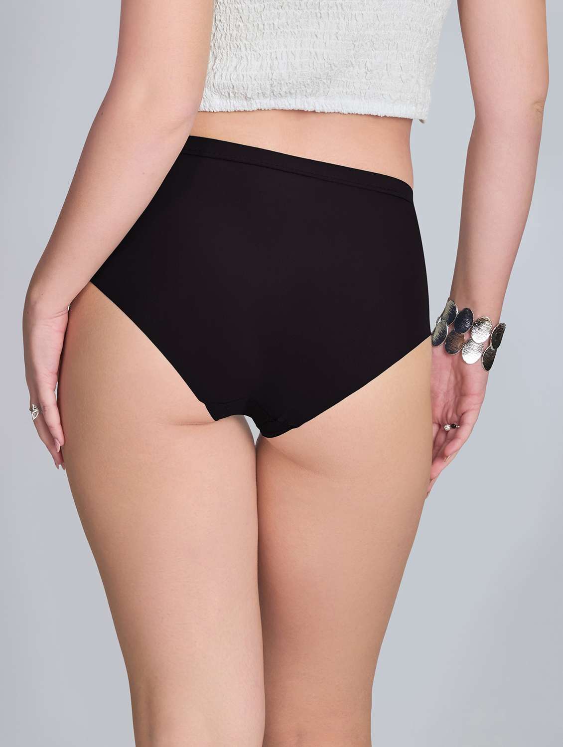 women solid mid rise seamless hipster panty - 22142710 -  Standard Image - 2