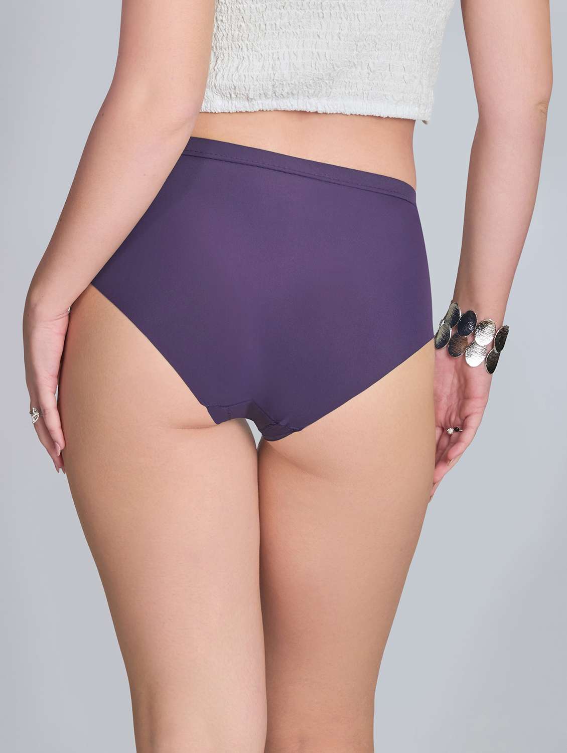 women solid mid rise seamless hipster panty - 22142713 -  Standard Image - 2