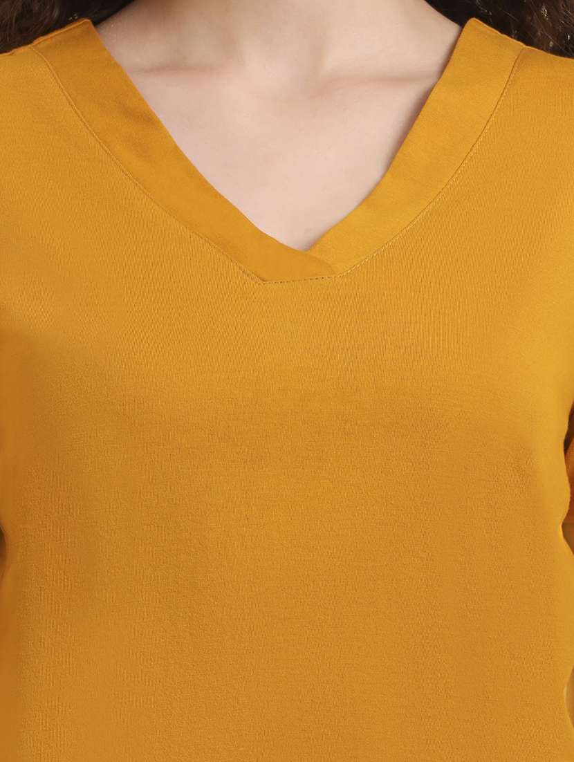 women solid short sleeve regular fit t-shirt - 22142730 - Standard Image - 7