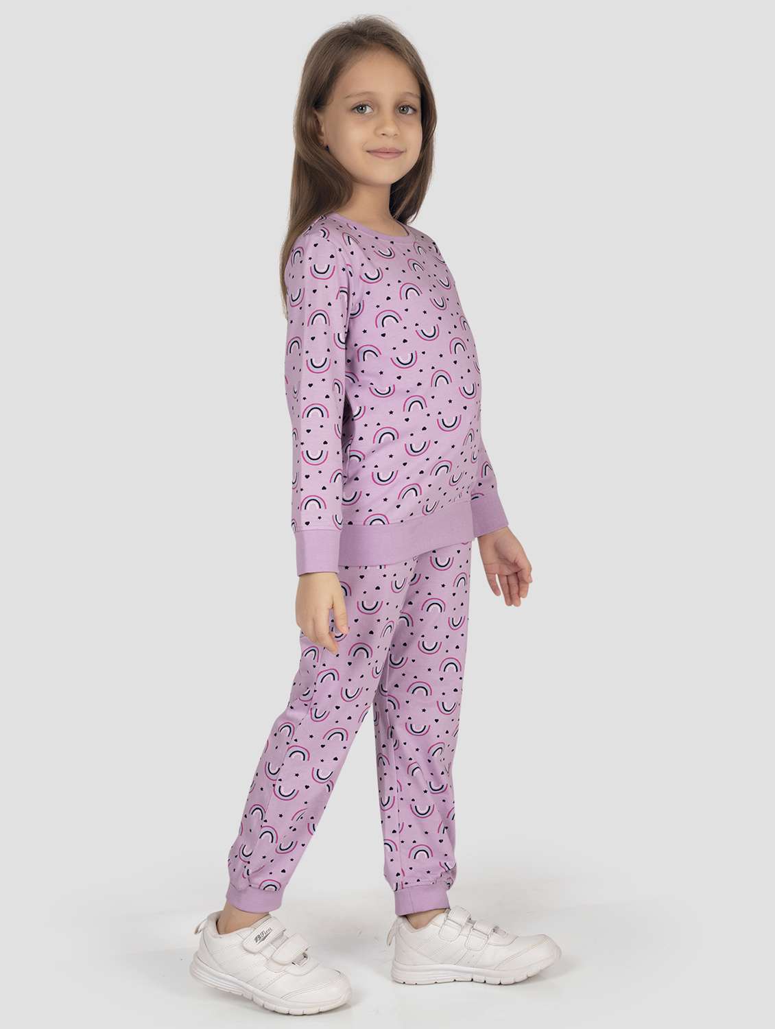 girls printed long sleeve pyjama set nightwear - 22142741 -  Standard Image - 2