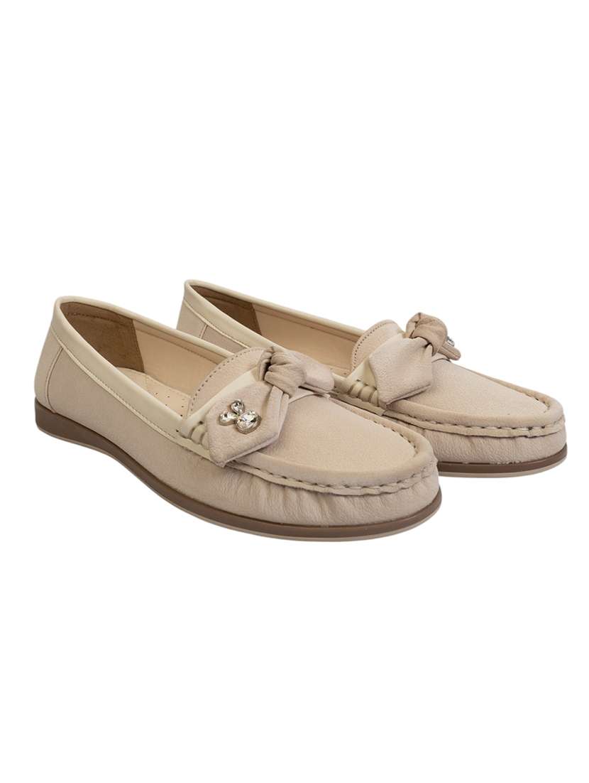 women beige slip on loafer - 22142746 - Standard Image - 2
