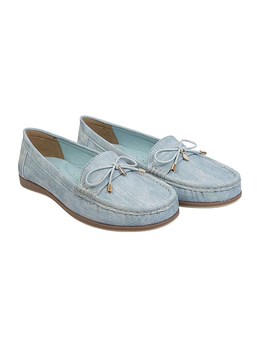 women blue slip on loafer - 22142749 - Standard Image - 2