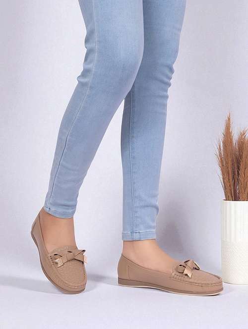 women brown slip on loafer - 22142751 - Standard Image - 0