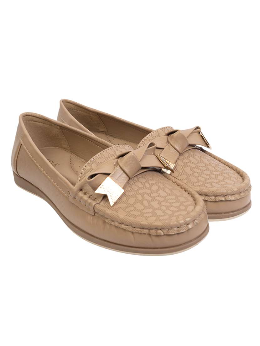 women brown slip on loafer - 22142751 - Standard Image - 2