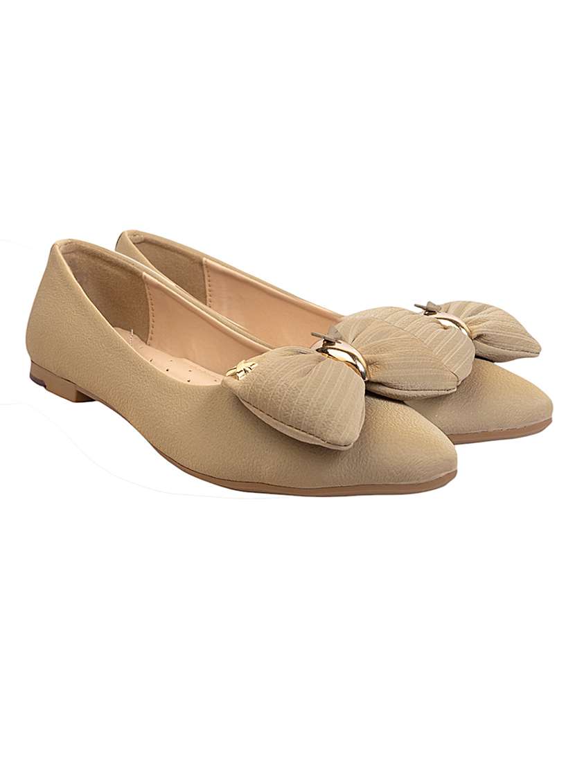 women beige slip on ballerina - 22142752 - Standard Image - 2