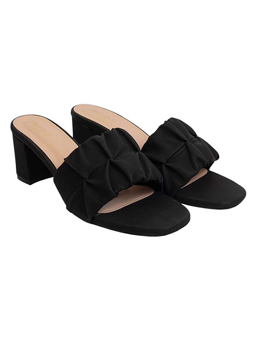 women black slip on sandal - 22142766 - Standard Image - 2