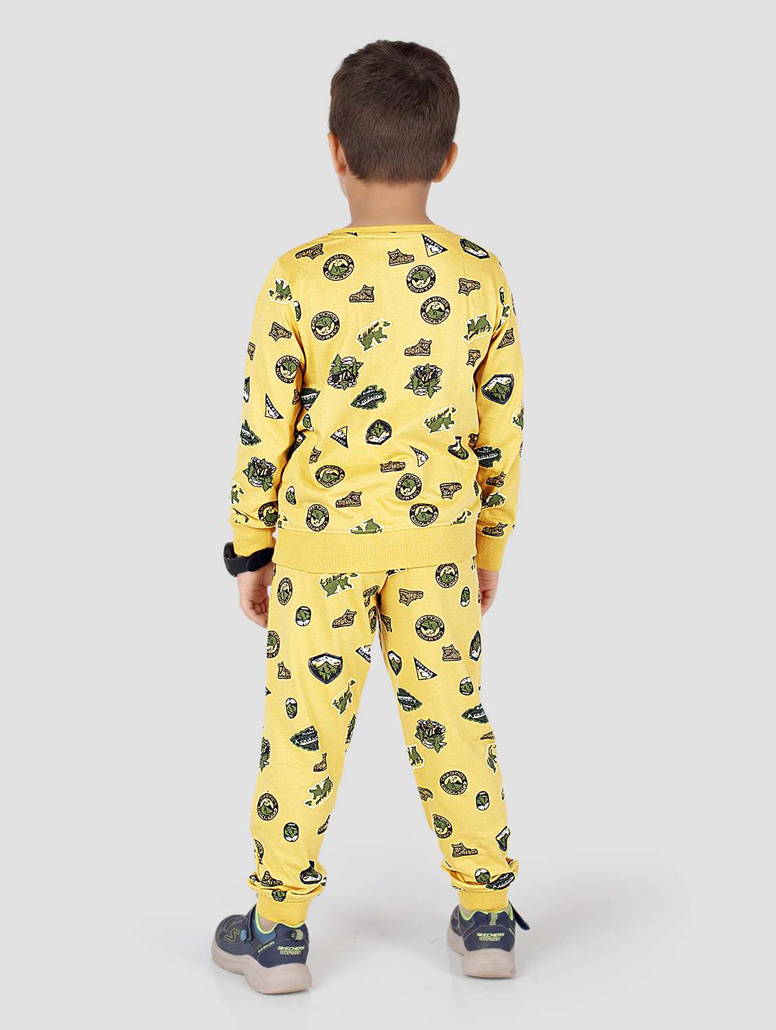 boys printed long sleeve co-ord set - 22142872 -  Standard Image - 2