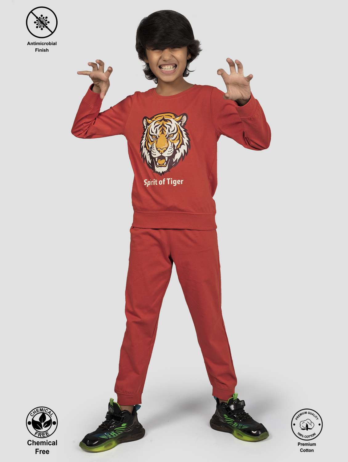 boys printed long sleeve pyjama set nightwear - 22142874 -  Standard Image - 2