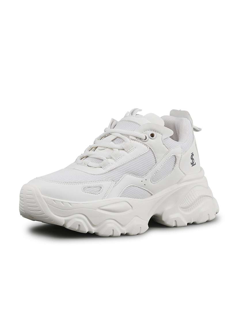 women white lace-up sneaker - 22142925 -  Standard Image - 2