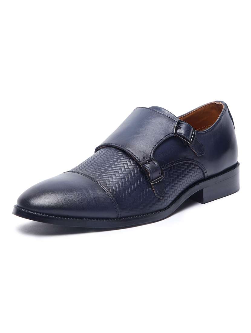 men blue slip on monk strap - 22142938 -  Standard Image - 2