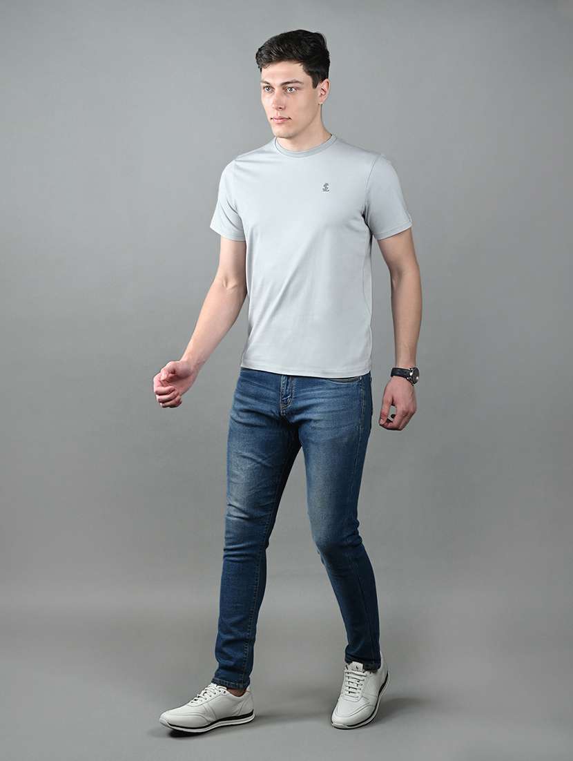 men solid short sleeve regular fit t-shirt - 22142947 -  Standard Image - 2