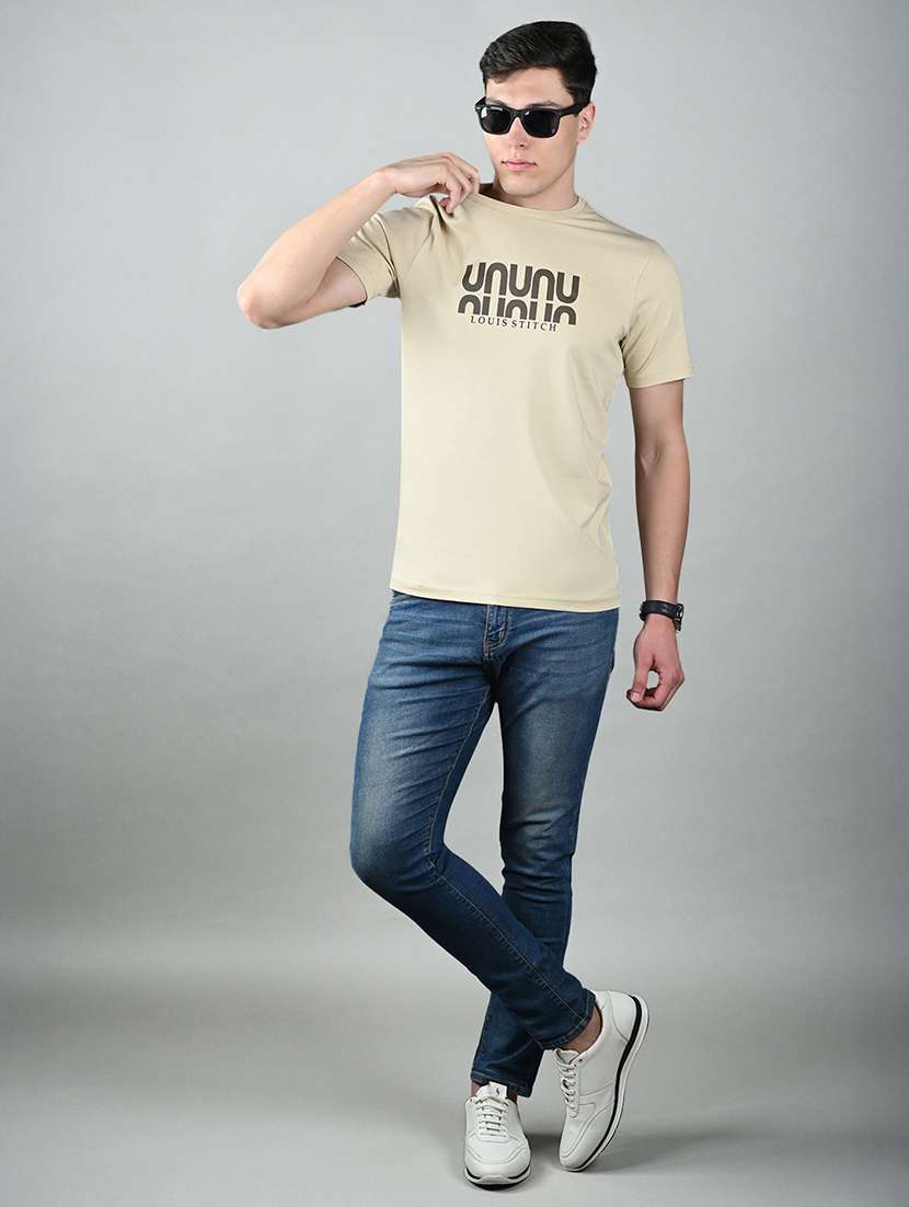 men printed short sleeve regular fit t-shirt - 22142953 - Standard Image - 2