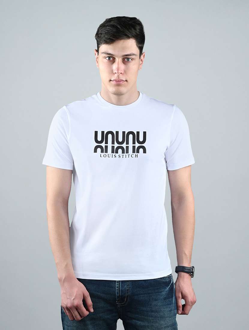 men printed short sleeve regular fit t-shirt