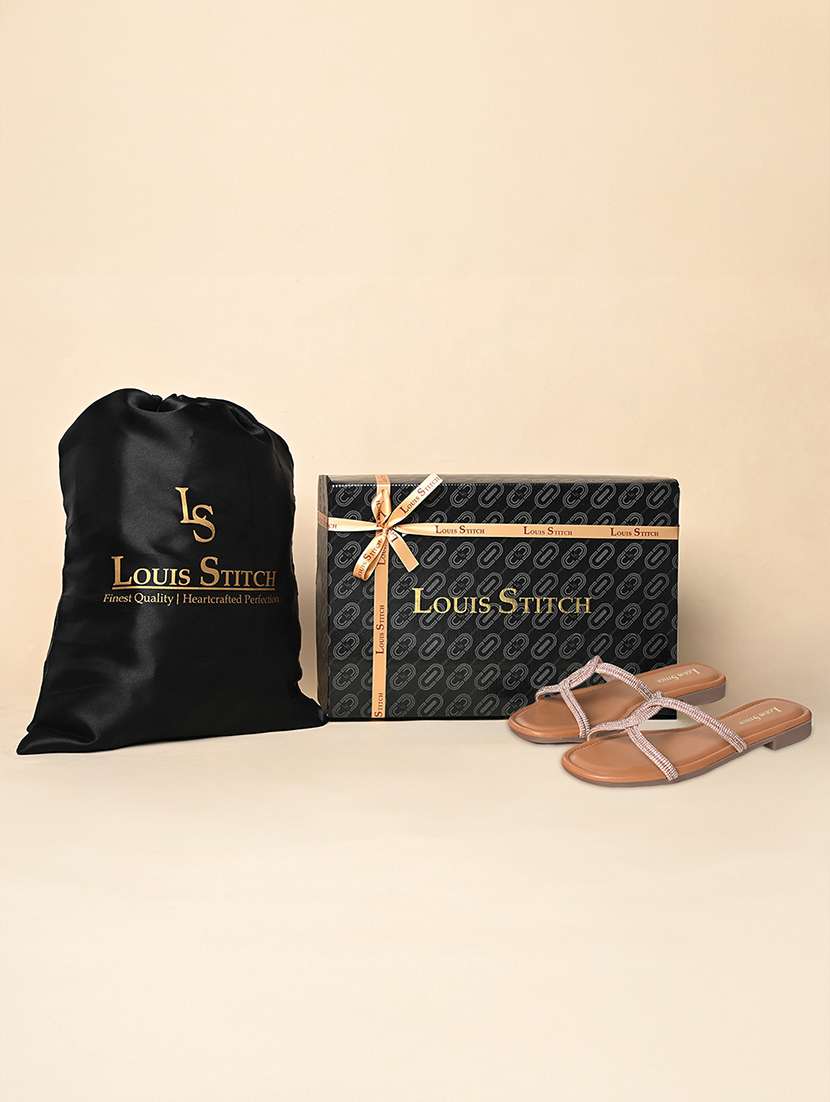 men brown slip on sandal - 22142962 -  Standard Image - 2