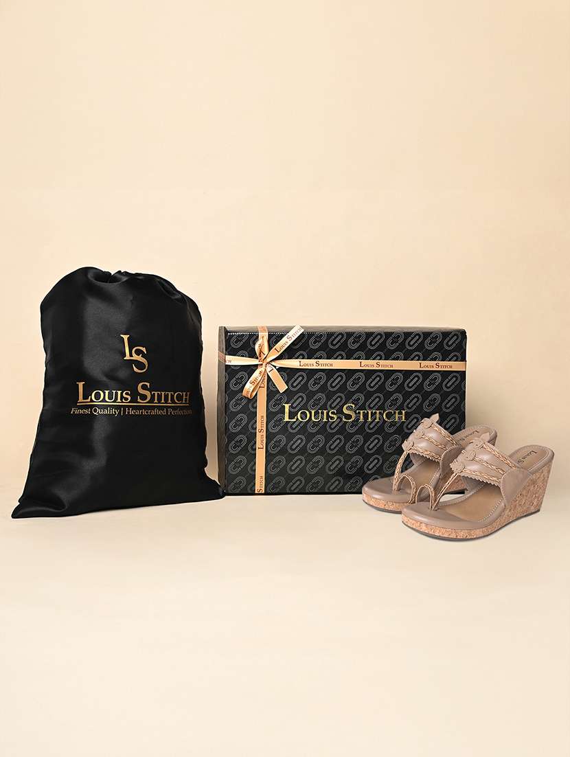 women beige one toe wedge - 22142963 -  Standard Image - 2