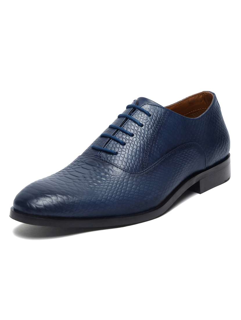men blue lace-up oxford - 22142970 -  Standard Image - 2