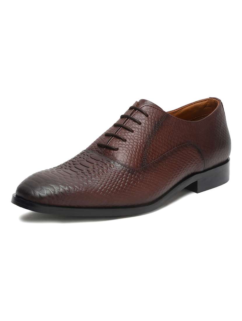 men brown lace-up oxford - 22142971 -  Standard Image - 2
