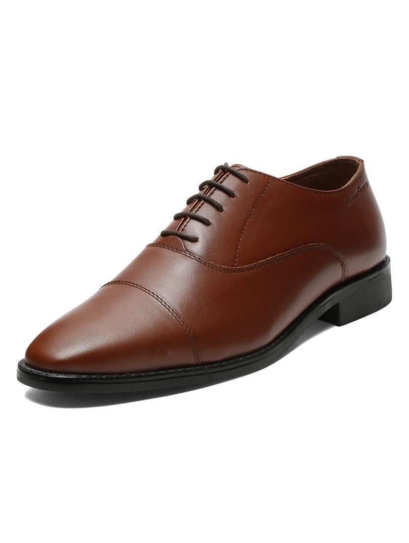 men tan lace-up oxford - 22142987 -  Standard Image - 2