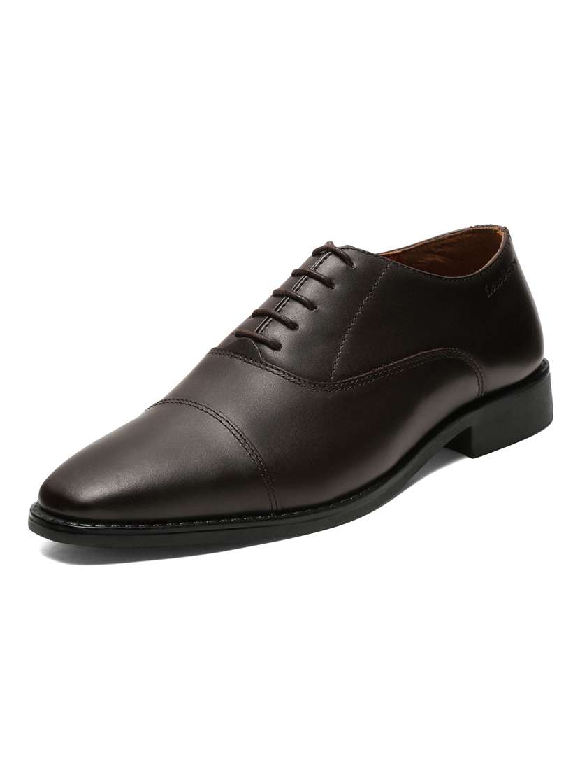 men brown lace-up oxford - 22142991 -  Standard Image - 2