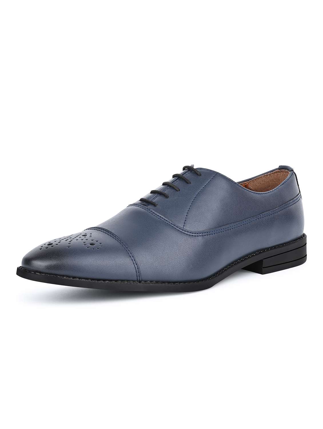 men navy blue lace-up oxford - 22143011 -  Standard Image - 2