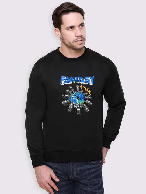 men front print long sleeve regular fit sweatshirt - 22143055 -  Standard Image - 0