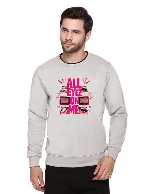 men front print long sleeve regular fit sweatshirt - 22143060 -  Standard Image - 0