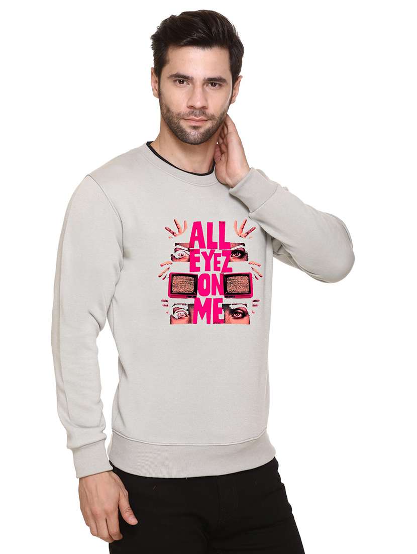 men front print long sleeve regular fit sweatshirt - 22143060 -  Standard Image - 2