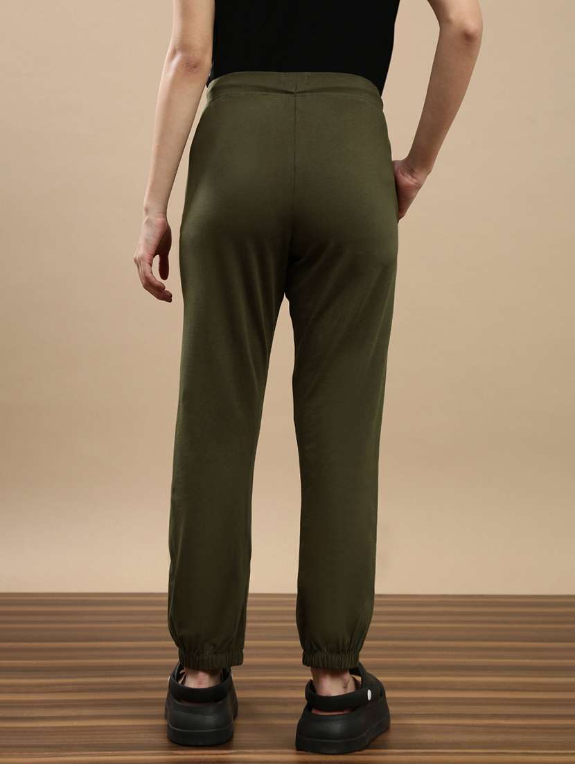 women solid mid rise jogger - 22143414 -  Standard Image - 2