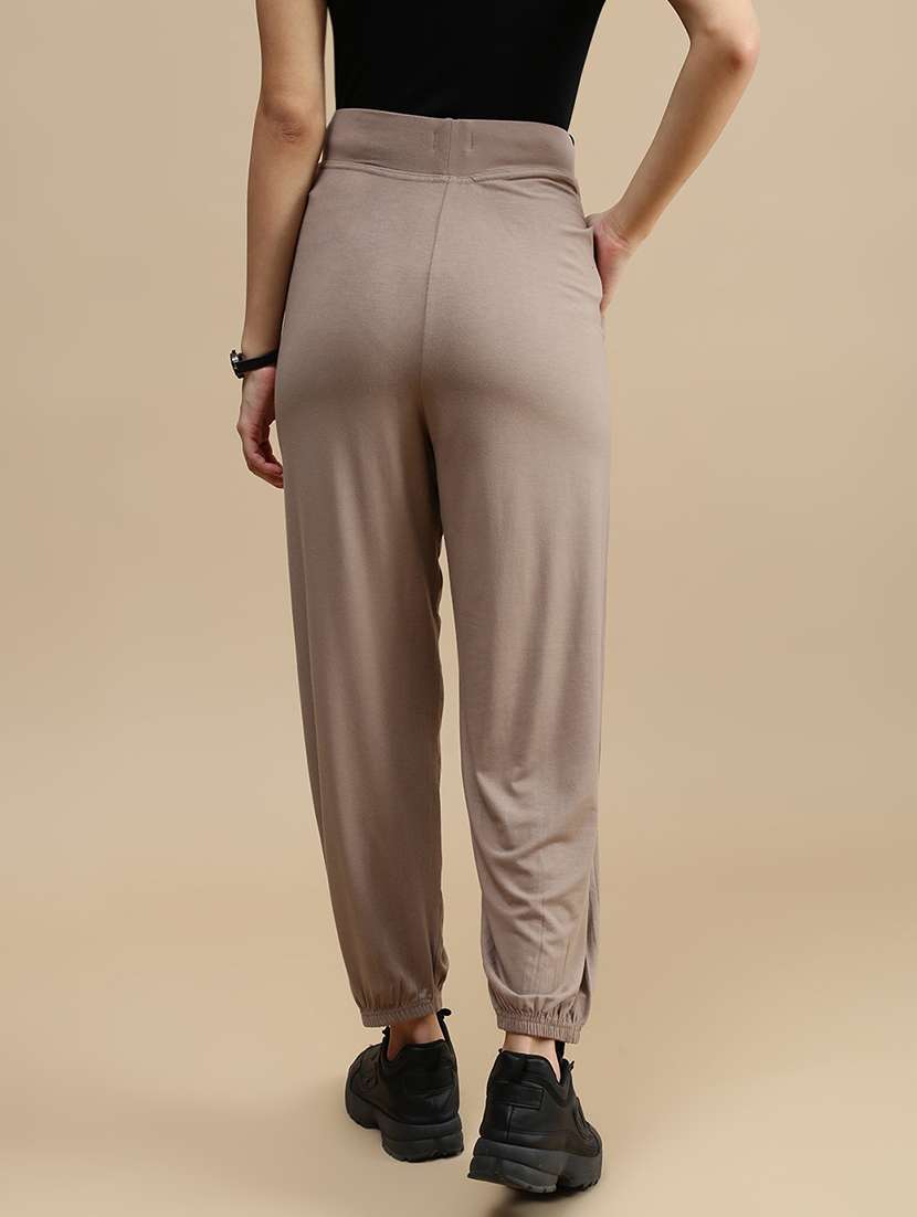 women solid mid rise jogger - 22143416 -  Standard Image - 2