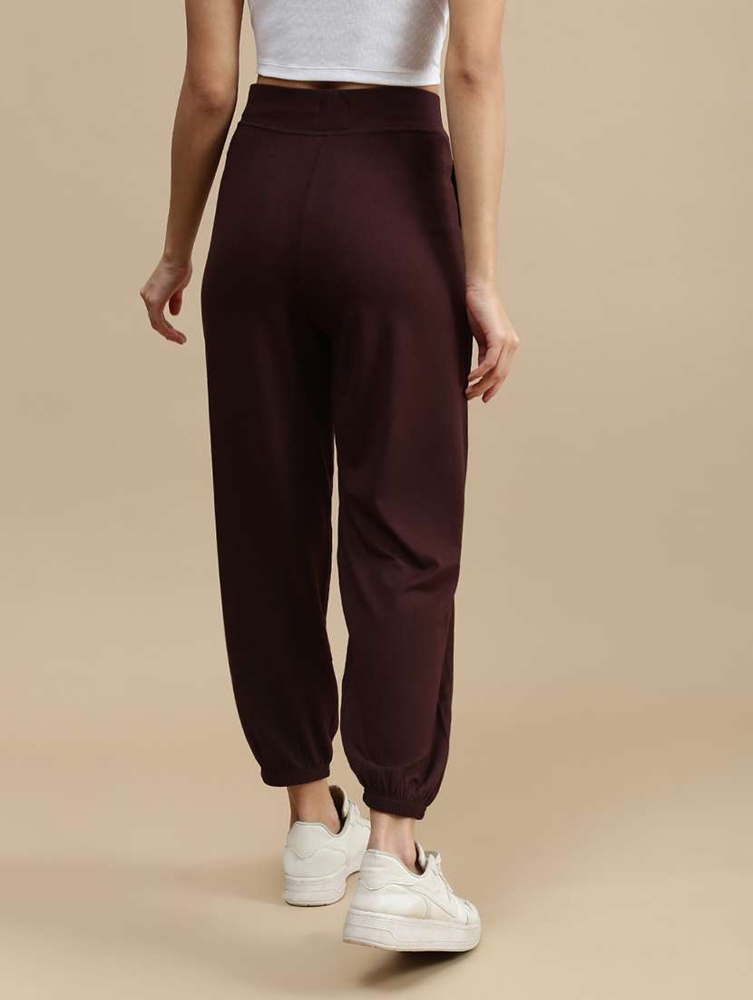 women solid mid rise jogger - 22143417 -  Standard Image - 2