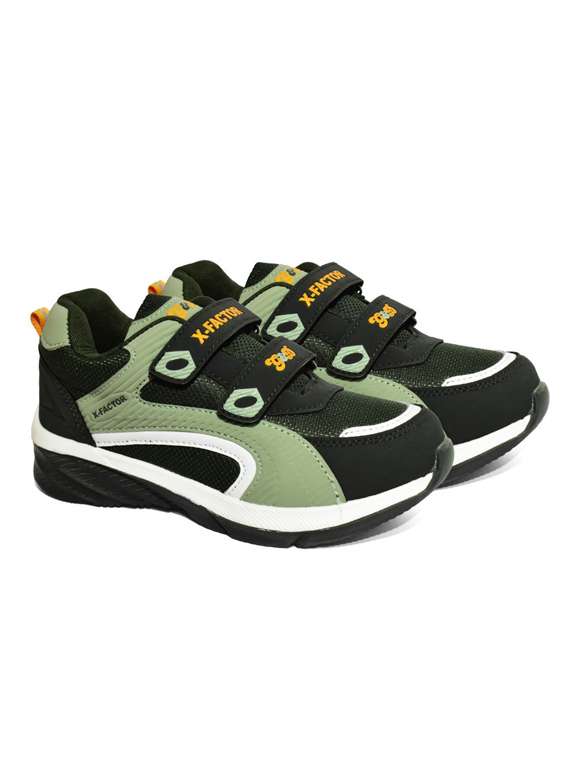 boys olive synthetic leather sports shoe - 22143583 -  Standard Image - 2
