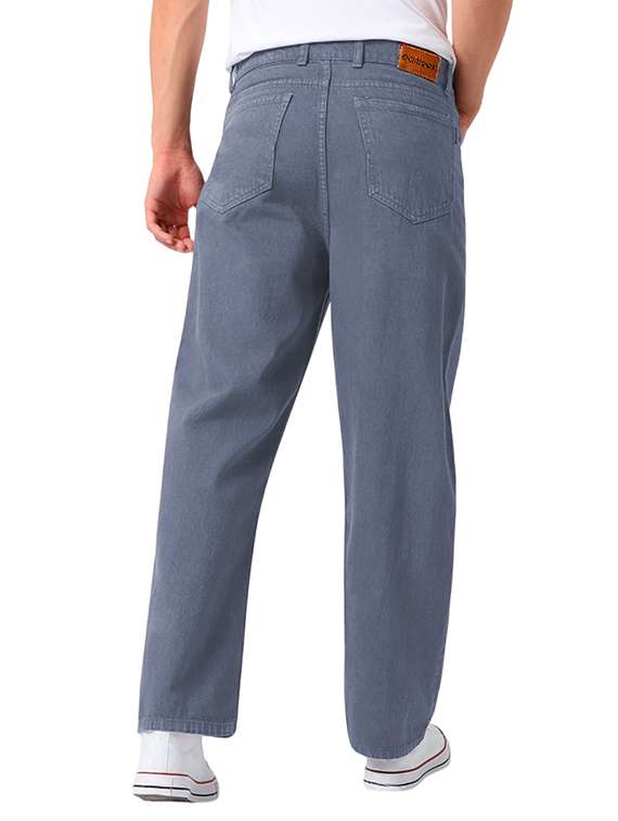 men plain mid rise full length jeans - 22143592 - Standard Image - 2