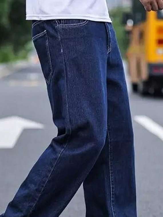 men plain mid rise full length jeans - 22143594 -  Standard Image - 2