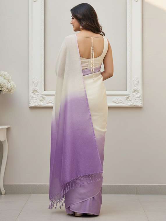 women ombre printed saree with blouse - 22143614 -  Standard Image - 2