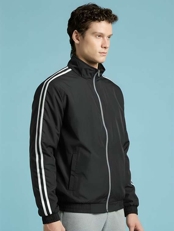 men taped long sleeve windcheater bomber jacket - 22143661 -  Standard Image - 2