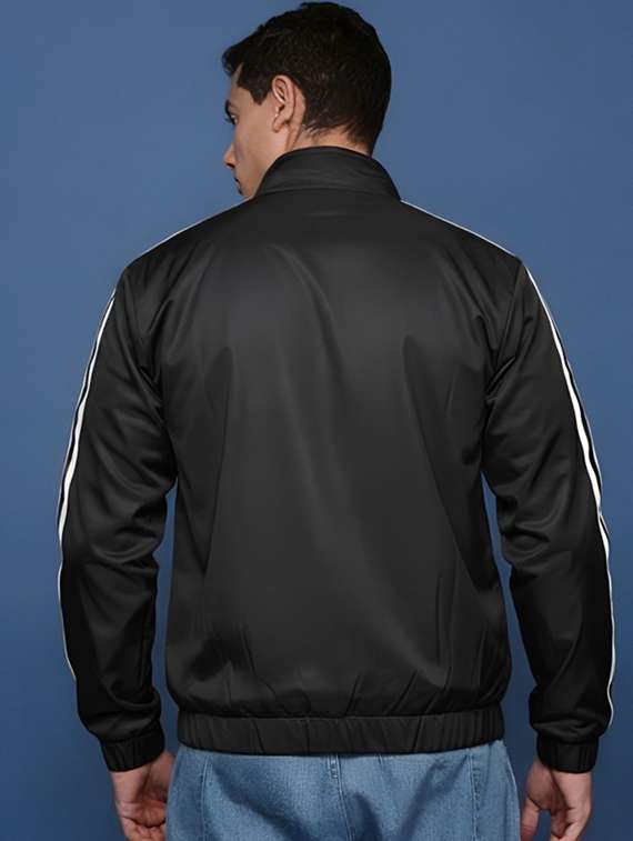 men taped long sleeve lightweight bomber jacket - 22143662 -  Standard Image - 2