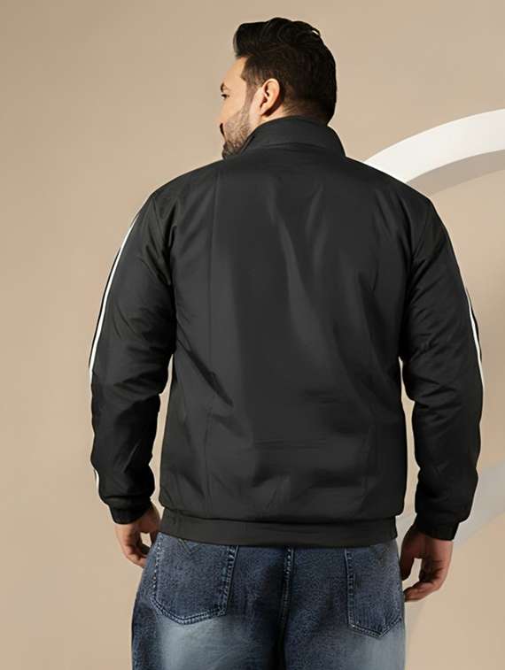 men taped long sleeve lightweight bomber jacket - 22143667 -  Standard Image - 2