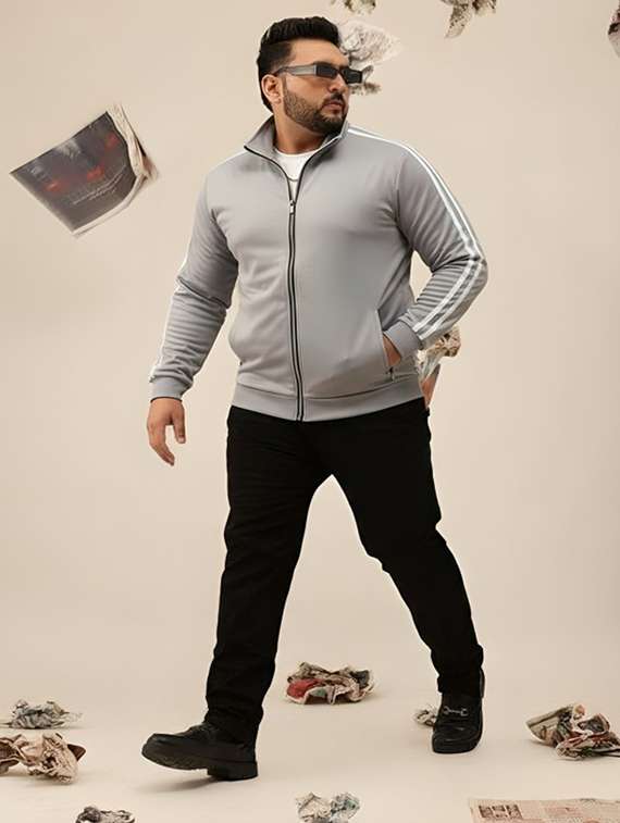 men taped long sleeve lightweight bomber jacket - 22143686 -  Standard Image - 2