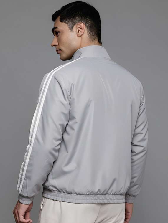 men taped long sleeve lightweight bomber jacket - 22143692 - Standard Image - 2
