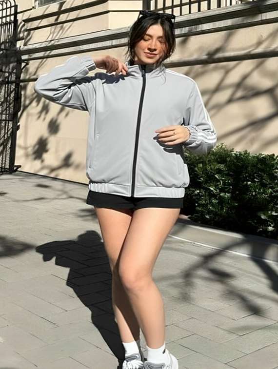 women solid long sleeve jacket - 22143716 -  Standard Image - 2