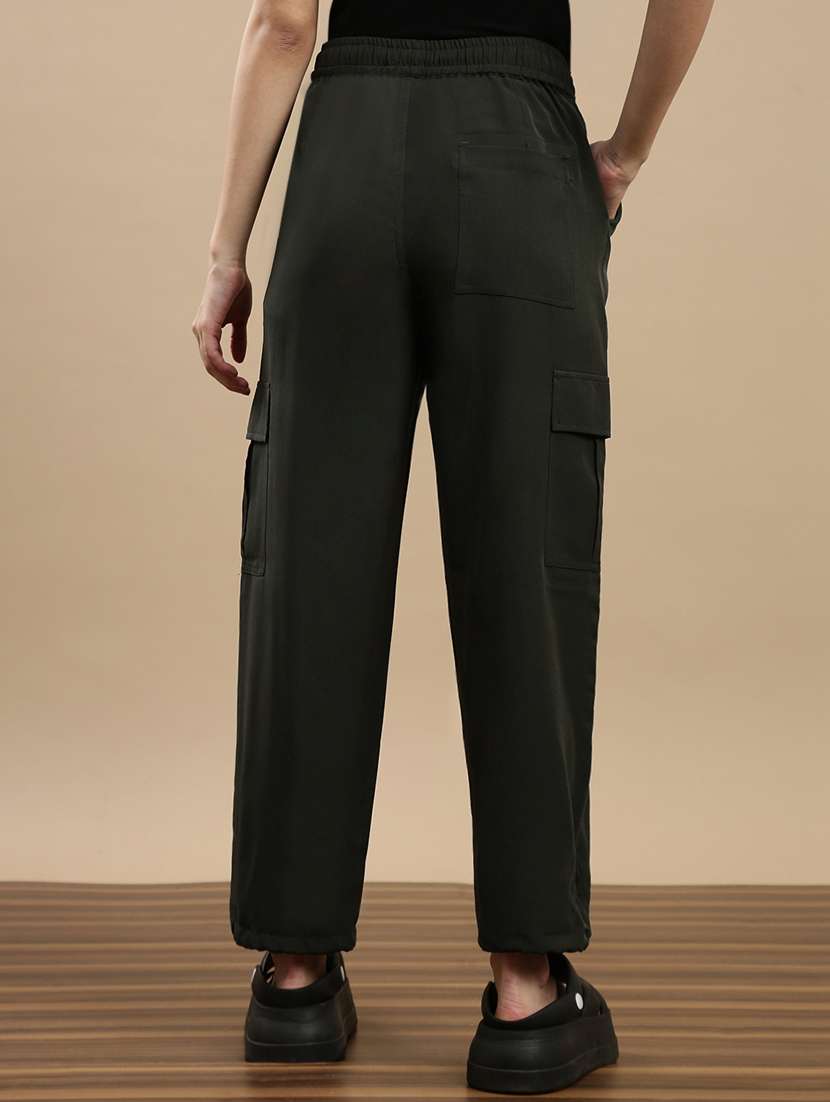 women solid mid rise cargo - 22143809 -  Standard Image - 2