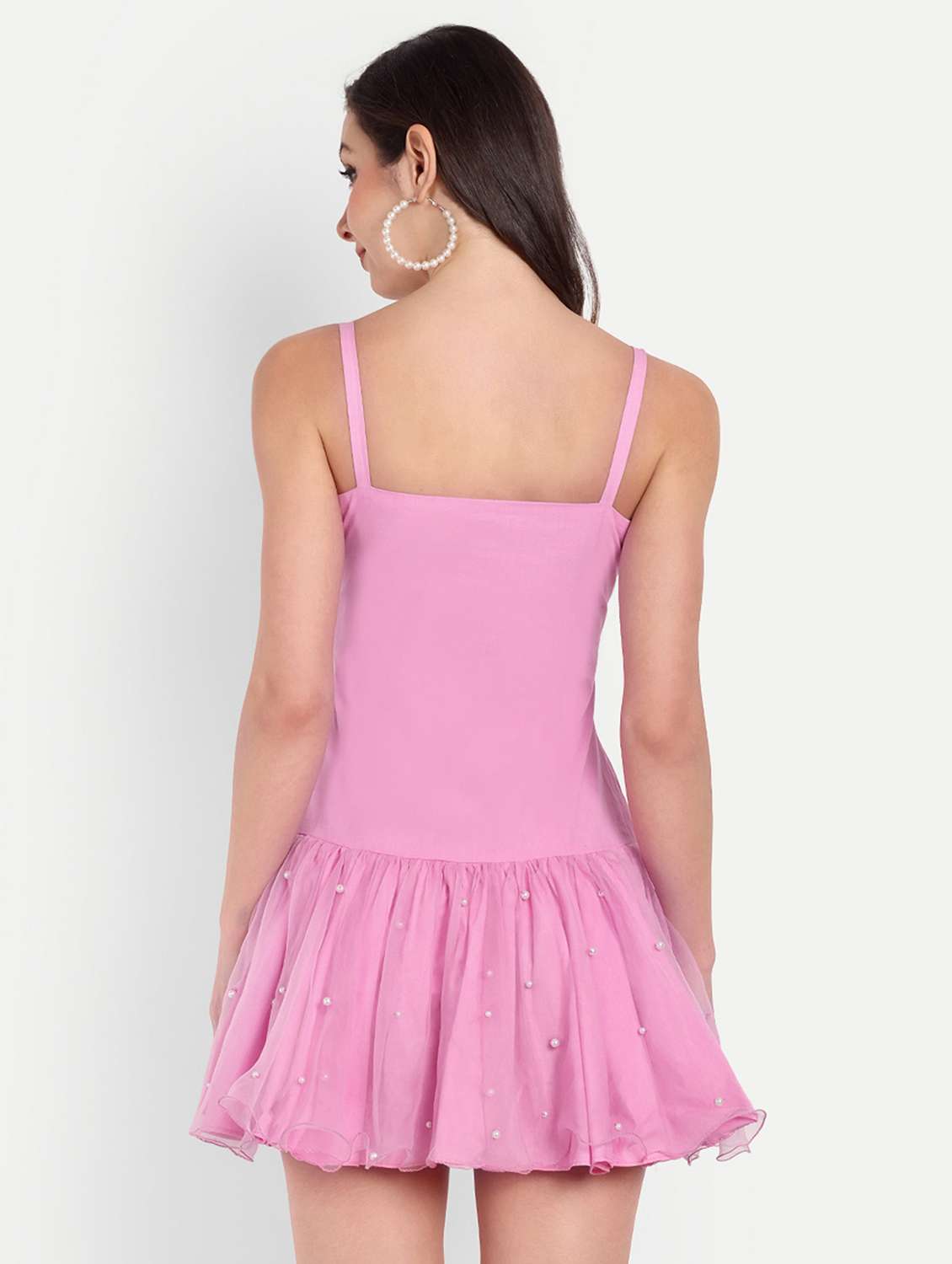 women embellished shoulder strap tiered dress - 22143953 -  Standard Image - 2