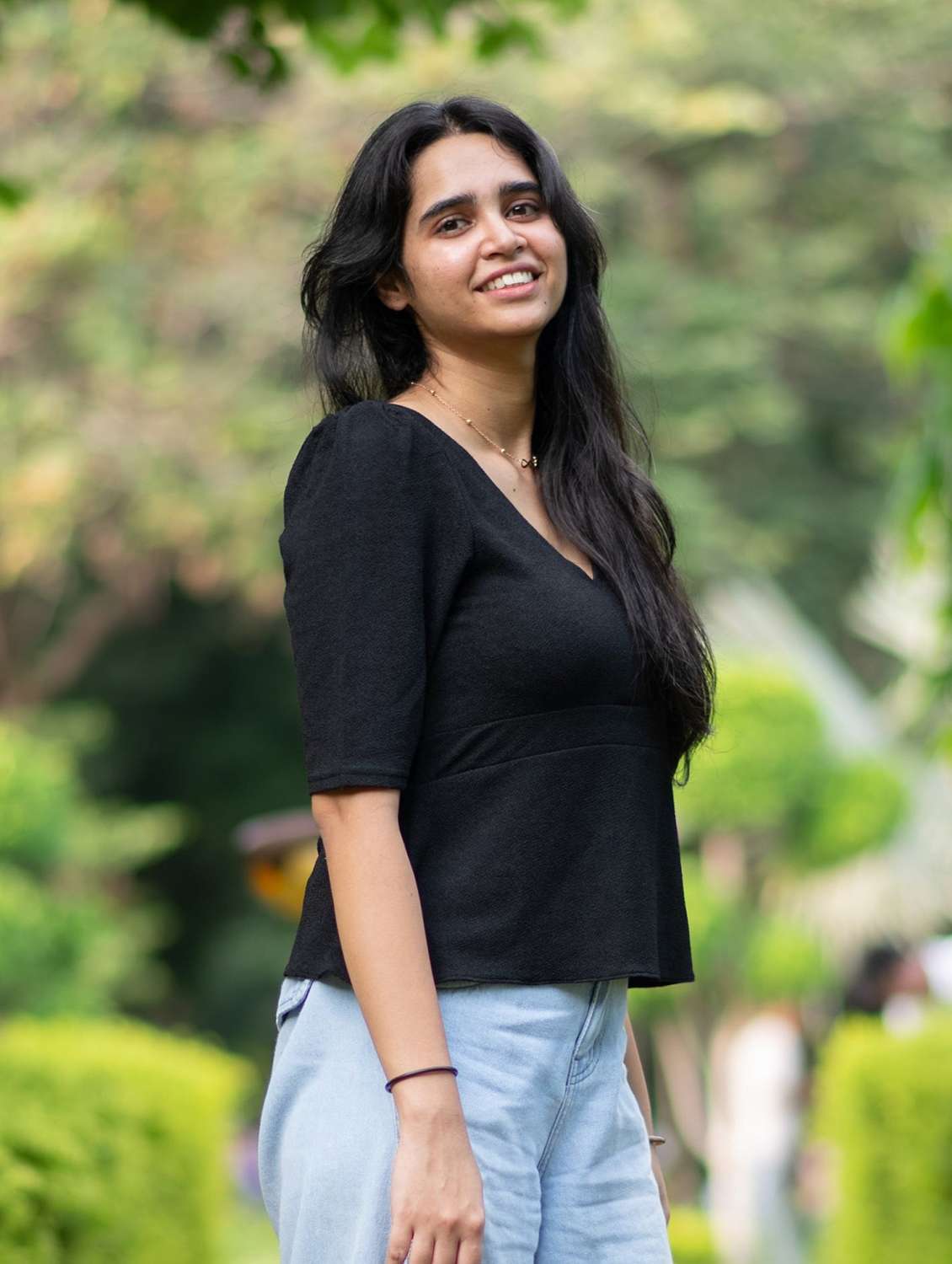 women solid puff sleeve peplum top