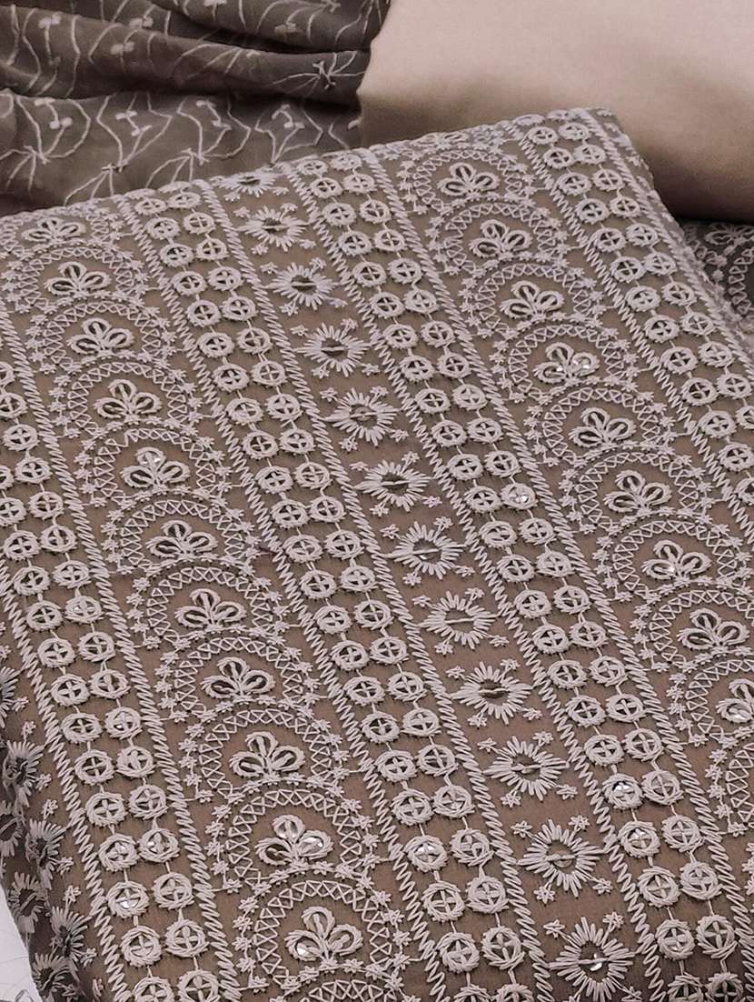 women solid with work embroidered unstitched suit set - 22144001 -  Standard Image - 2