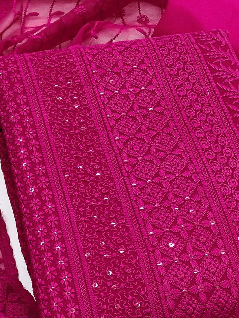 women solid with work embroidered unstitched suit set - 22144016 -  Standard Image - 2