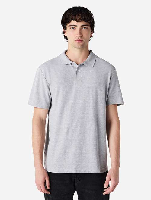 men solid short sleeve polo t-shirt - 22144045 -  Standard Image - 0