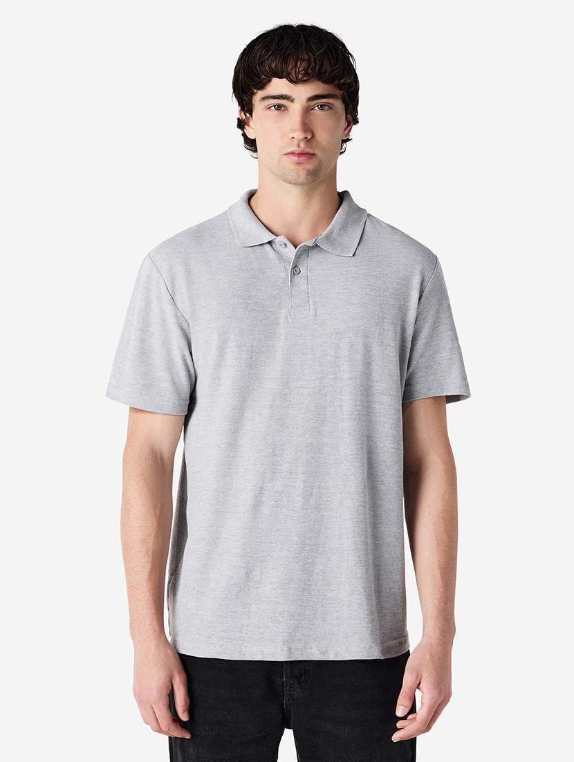 men solid short sleeve polo t-shirt