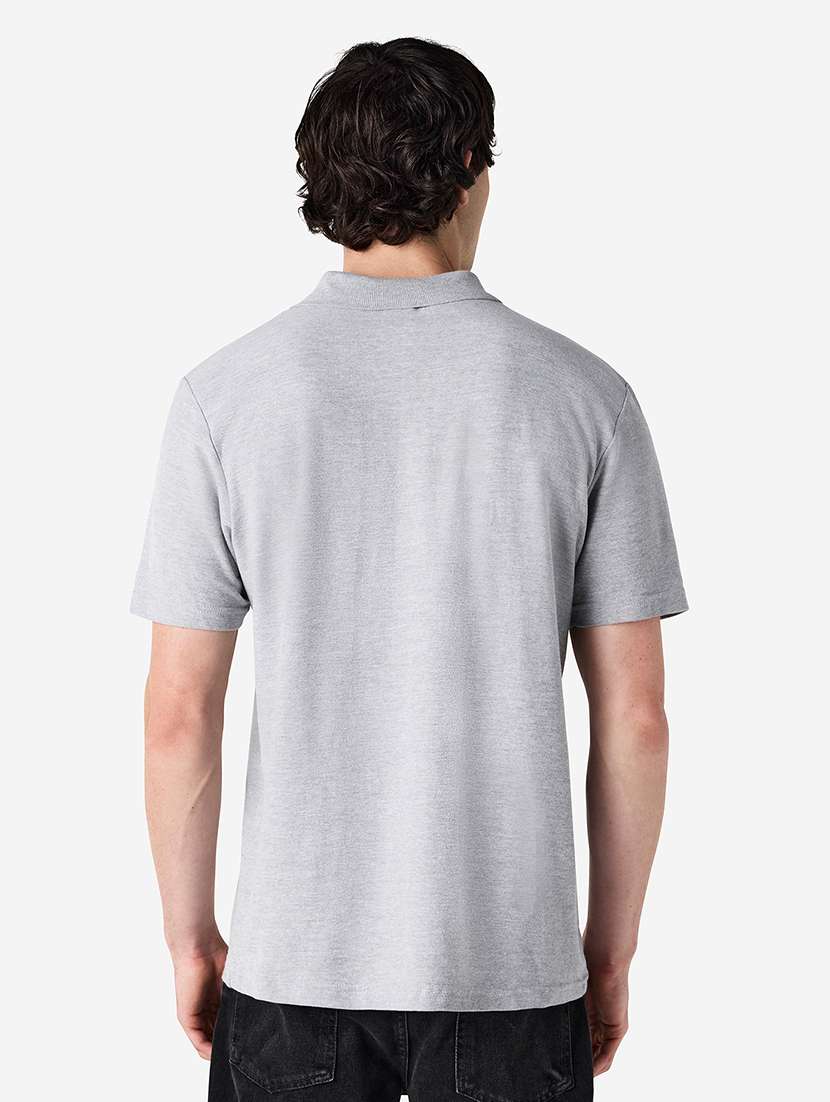 men solid short sleeve polo t-shirt - 22144045 -  Standard Image - 2