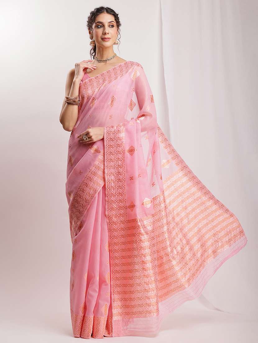 women self design bordered saree with blouse - 22144619 -  Standard Image - 2